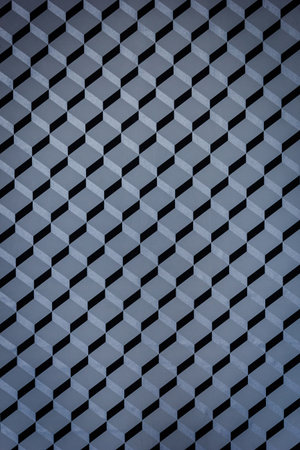 Repeated grey cube backgroundの写真素材