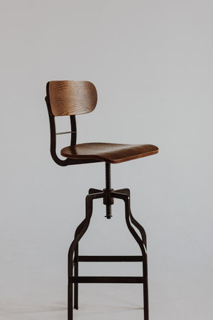 Modern chair on white backgroundの写真素材
