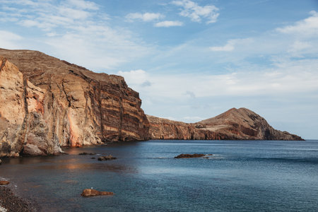 Point of Saint Lawrence in the north-east of Madeira, Portugalの写真素材