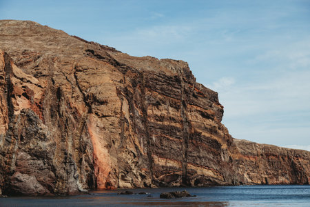 Point of Saint Lawrence in the north-east of Madeira, Portugalの写真素材