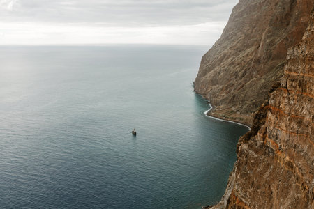 Cliff of Cabo Girao and the Atlantic ocean, Madeira island, Portugal