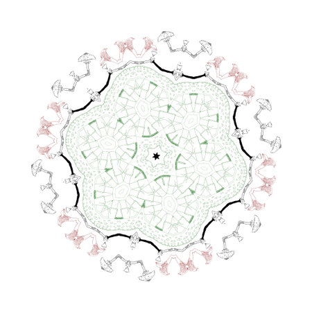 Round Ornament Pattern.の写真素材