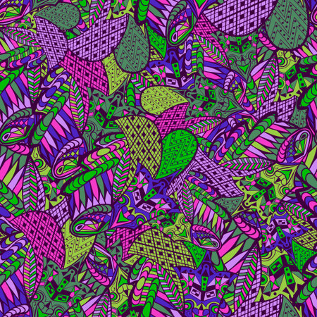 Color treangle and rhombus patternのイラスト素材