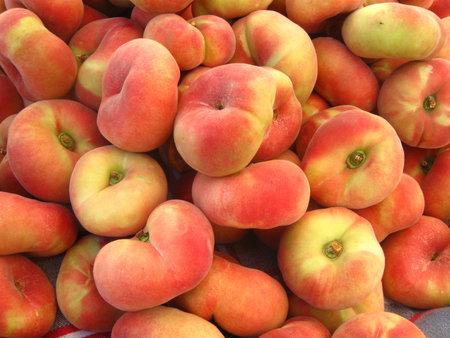 doughnut peachesの写真素材