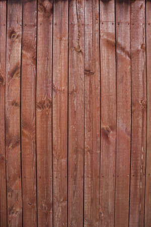 Fence with wood in the streetの写真素材