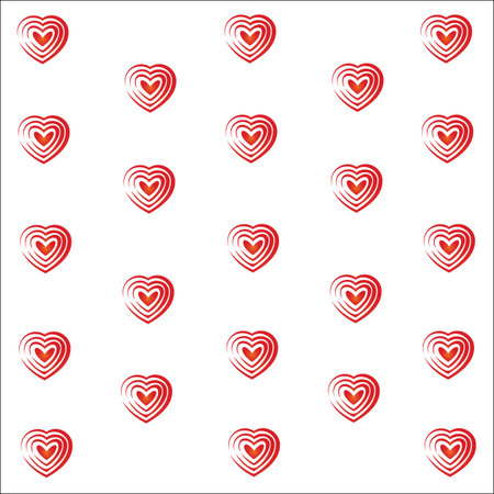 background to Valentine\'s Day with hearts Vector のイラスト素材