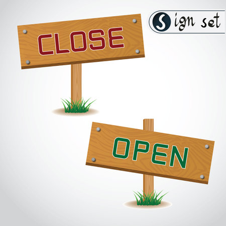 icon open and close Illustrationのイラスト素材