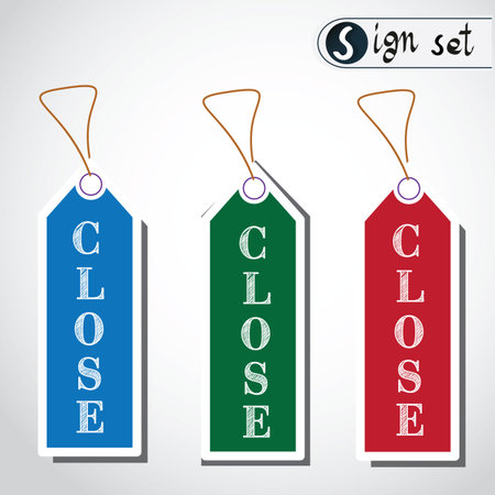 Close Sign set Icon Illustrationのイラスト素材