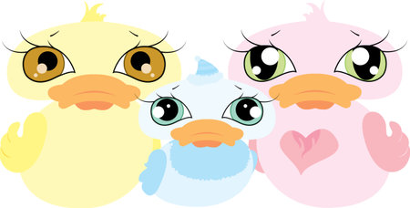 Duck Familyのイラスト素材