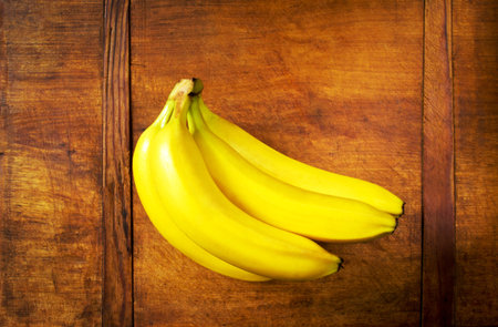 Fresh bananas bunchの写真素材