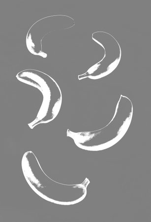 Bananas pattern backgroundの写真素材