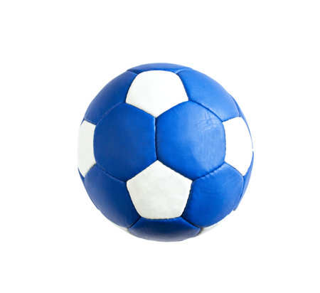 Football ball isolated on white backgroundの写真素材