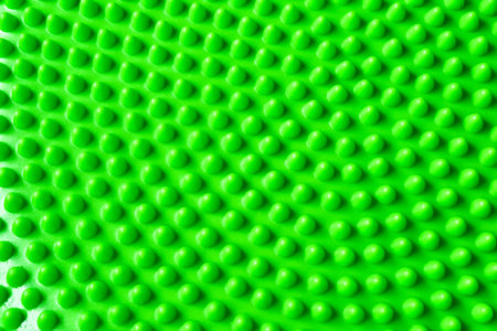 Green balance cushion close-upの写真素材