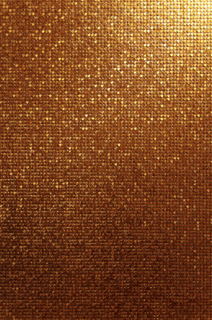 Gold sparkle texture wall from golden mosaicの写真素材