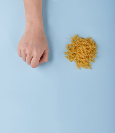 Hand and nudleの写真素材