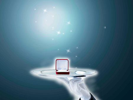 Ring and diamond 2の写真素材