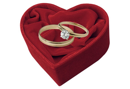 Romantic picture two ringsの写真素材