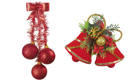 Here you can see a nice christmas decorationの写真素材