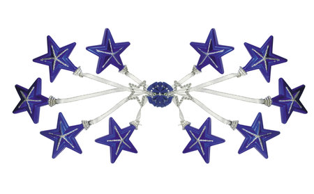 Here you can see nice Christmas ornaments and decorationsの写真素材