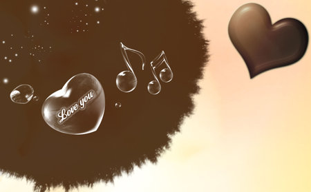 Here you can see a pictuer about Valentine Dayの写真素材