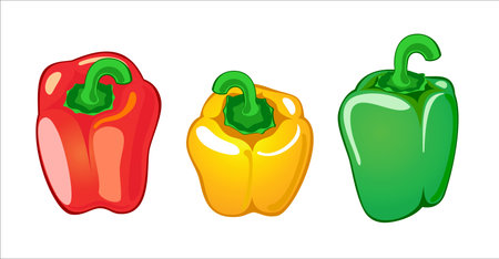 three paprikaのイラスト素材