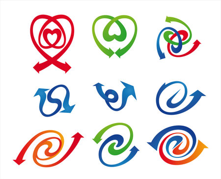 Arrows symbol setのイラスト素材