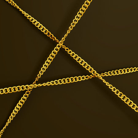 three intersecting chainsの写真素材