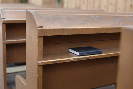 Bible in Churchの写真素材