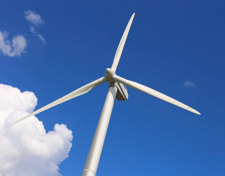 Windmill, power generatorの写真素材