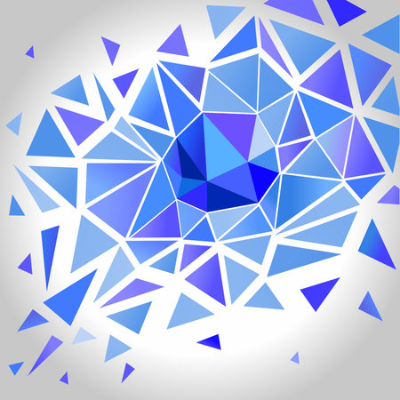 Abstract Crystal Polygon Background.  Vectorのイラスト素材