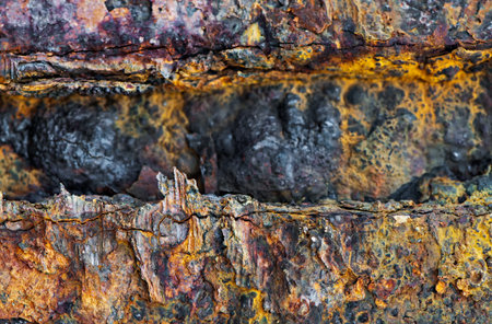 Fishing Detail of rusty ironの写真素材