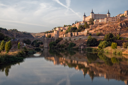 Panoramic view of the city of Toledo in Spainの写真素材
