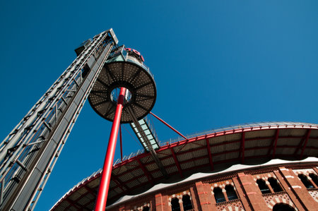 Facade mall in Barcelona sandsの写真素材