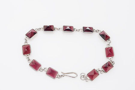 Lady bracelet isolated on light backgroundの写真素材