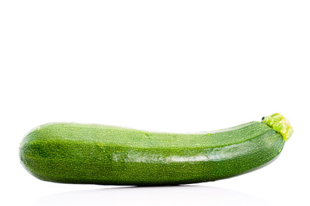 Detail of an isolated zucchiniの写真素材