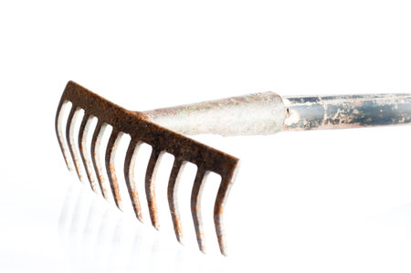 Serie old tools isolated on light backgroundの写真素材