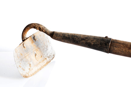 Serie old tools isolated on light backgroundの写真素材