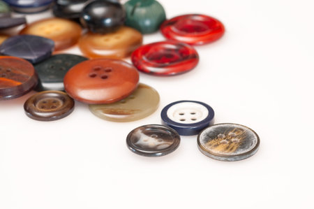Assortment of various buttons for clothes