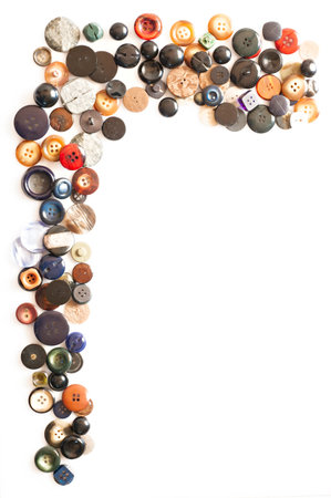 Assortment of various buttons for clothes
