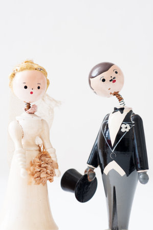 Detail of a wedding dolls Antiqueの写真素材