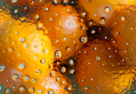 Detail of oranges background with waterの写真素材