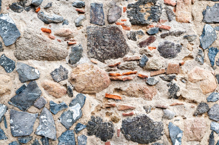 Detail of an ancient stone wall