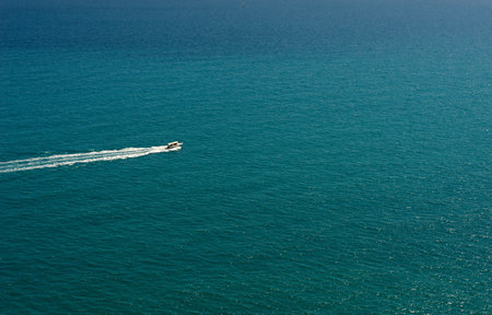 General view of a boat at sea