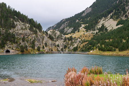 Various views of the Valle de Nuria in Spain