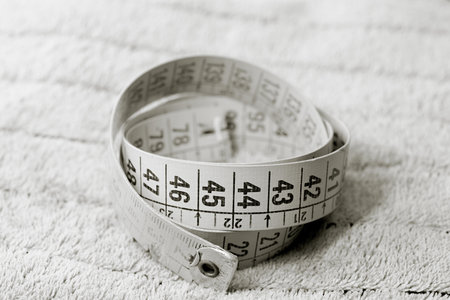Detail of a measuring tape