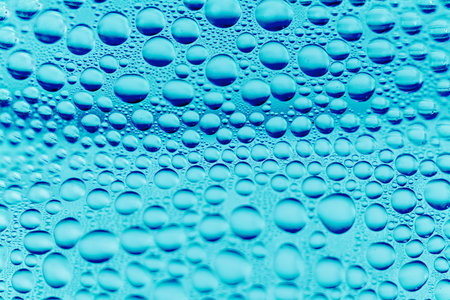 Condensation of water droplets in a bottle
