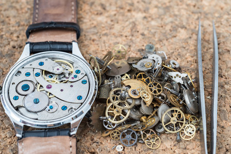 Details of watches and mechanisms for reparation, restoration and maintenance