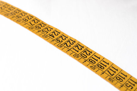 Detail of a tape used by a tailor