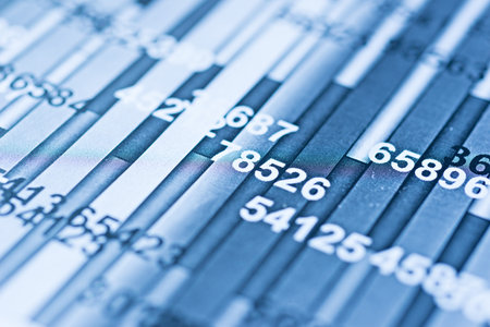 Simulation of a financial studyの写真素材