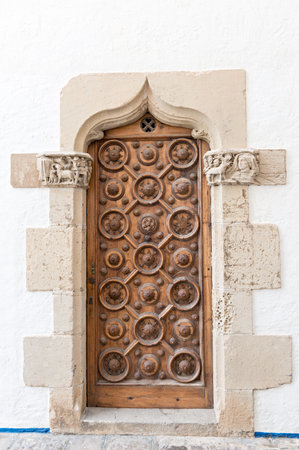 Details city of Sitges in Barcelona (Spain)の写真素材